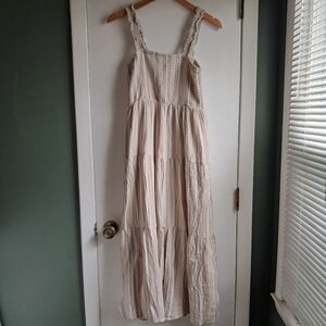 Berkley Jensen Flowy Cotton Striped Dress